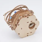 Дървен 3D пъзел Robotime - Механична музикална кутия, 84 части - Image 6