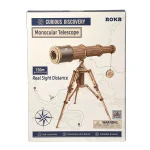 Дървен 3D пъзел Robotime - Монокулярен Телескоп, 314 части - Image 6