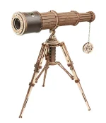 Дървен 3D пъзел Robotime - Монокулярен Телескоп, 314 части - Image 10
