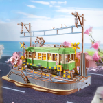 Дървен 3D пъзел Robotime - Пътешествие сред цъфтежите , 223 части - Image 4