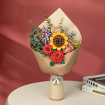 Дървен 3D пъзел Robotime - Букет, 581 части - Image 3