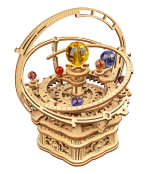 Дървен 3D пъзел Robotime - Механична музикална кутия, 84 части - Image 3