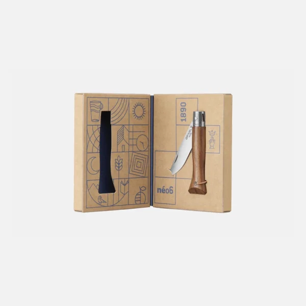 Сгъваем нож Opinel - néo6, острие 7 см, черен орех