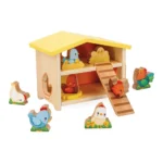 Janod - Дървени фигурки за игра - Моят първи кокошарник - Image 3