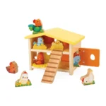 Janod - Дървени фигурки за игра - Моят първи кокошарник - Image 4