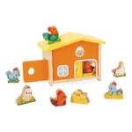 Janod - Дървени фигурки за игра - Моят първи кокошарник - Image 5