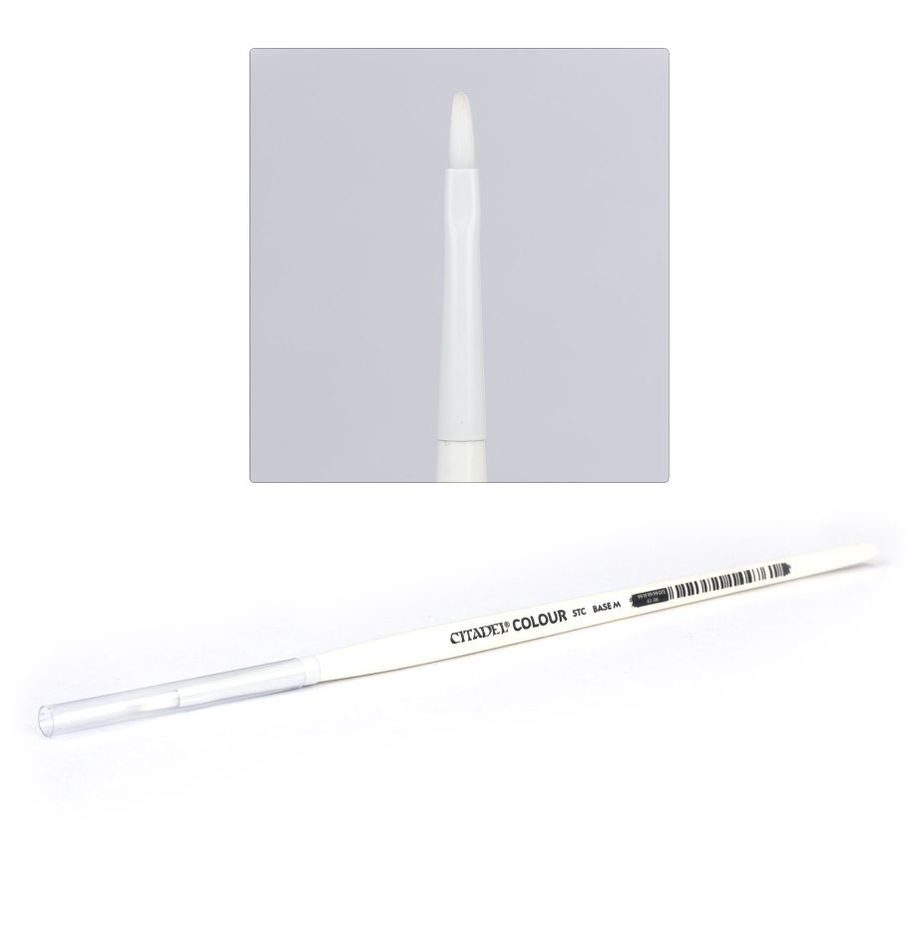 99199999073_SyntheticBaseBrushMediumLead Warhammer 40,000 - Synthetic Medium Base Brush - Image 1