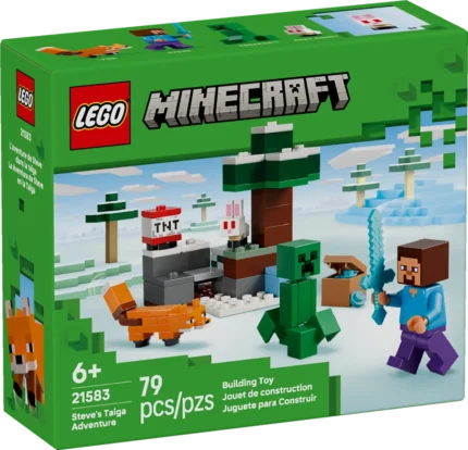 "LEGO® Minecraft 21583 - Приключението на стив в тайгата"
