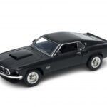 Метална количка Welly - 1969 Ford Mustang Boss 429, мащаб 1:24