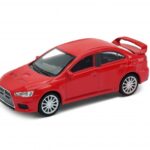 Метална количка Welly - Mitsubishi Lancer Evo X, мащаб 1:34