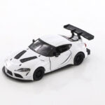 Метална количка Kinsmart - Toyota GR Supra Racing Concept, мащаб 1:34, бяла