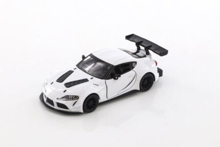 Метална количка Kinsmart - Toyota GR Supra Racing Concept, мащаб 1:34, бяла