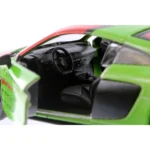 Метална количка Kinsmart - 2020 Audi R8 Coupe, мащаб 1:36, зелена - Image 5