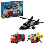 "LEGO® City 60462 - Хеликоптер, пожарна кола и подводница – ремикс"