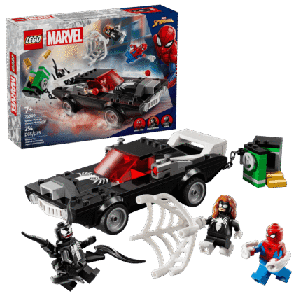 "LEGO® Marvel 76309 - Спайдърмен срещу Венъм с мощна кола"