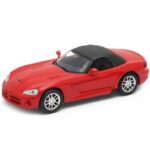 Метална количка Welly - 2003 Dodge Viper SRT-10, мащаб 1:34