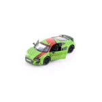 Метална количка Kinsmart - 2020 Audi R8 Coupe, мащаб 1:36, зелена - Image 3