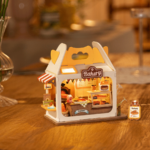 Дървен 3D пъзел Rolife - Teddy's Breadbox (DS033), 67 части