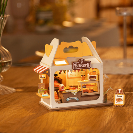 Дървен 3D пъзел Rolife - Teddy's Breadbox (DS033), 67 части