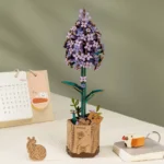 Дървен 3D пъзел Robotime - Люляк (TW021), 154 части