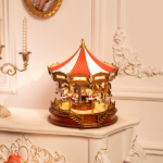 Дървен 3D пъзел Robotime - Classic Carousel (AMC01), 265 части - Image 8