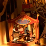 Дървен 3D пъзел Robotime - Sunset Carnival (AMT01), 174 части - Image 7