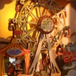Дървен 3D пъзел Robotime - Sunset Carnival (AMT01), 174 части - Image 5
