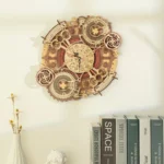Дървен 3D Пъзел Robotime - Zodiac Wall Clock (LC601)