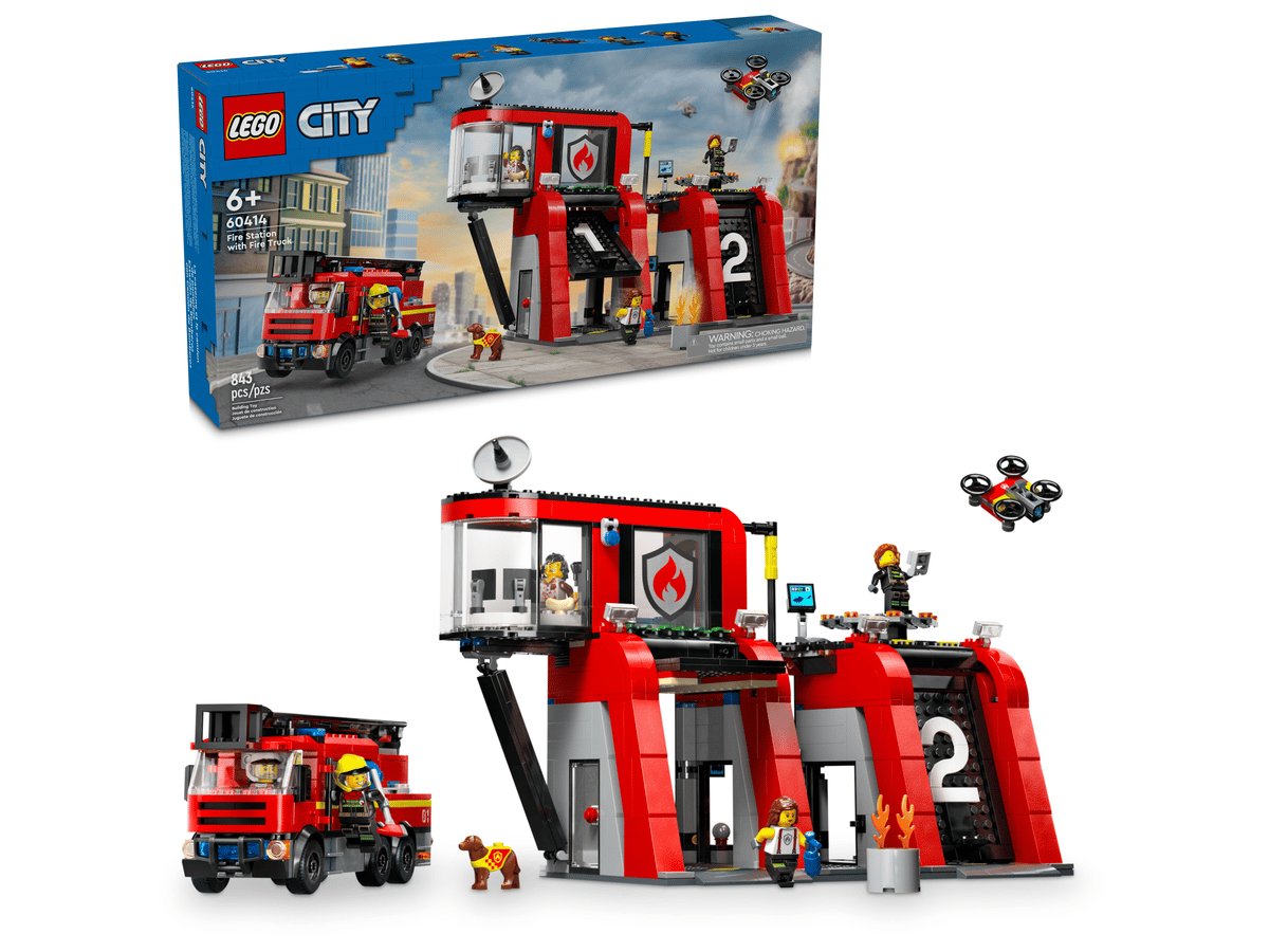 60414 Конструктор LEGO® City Fire 60414 - Пожарна команда и пожарникарски камион - Image 1
