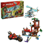 Конструктор LEGO® Ninjago 71857 - Битка при дървесната къща с превозни средства на нинджите