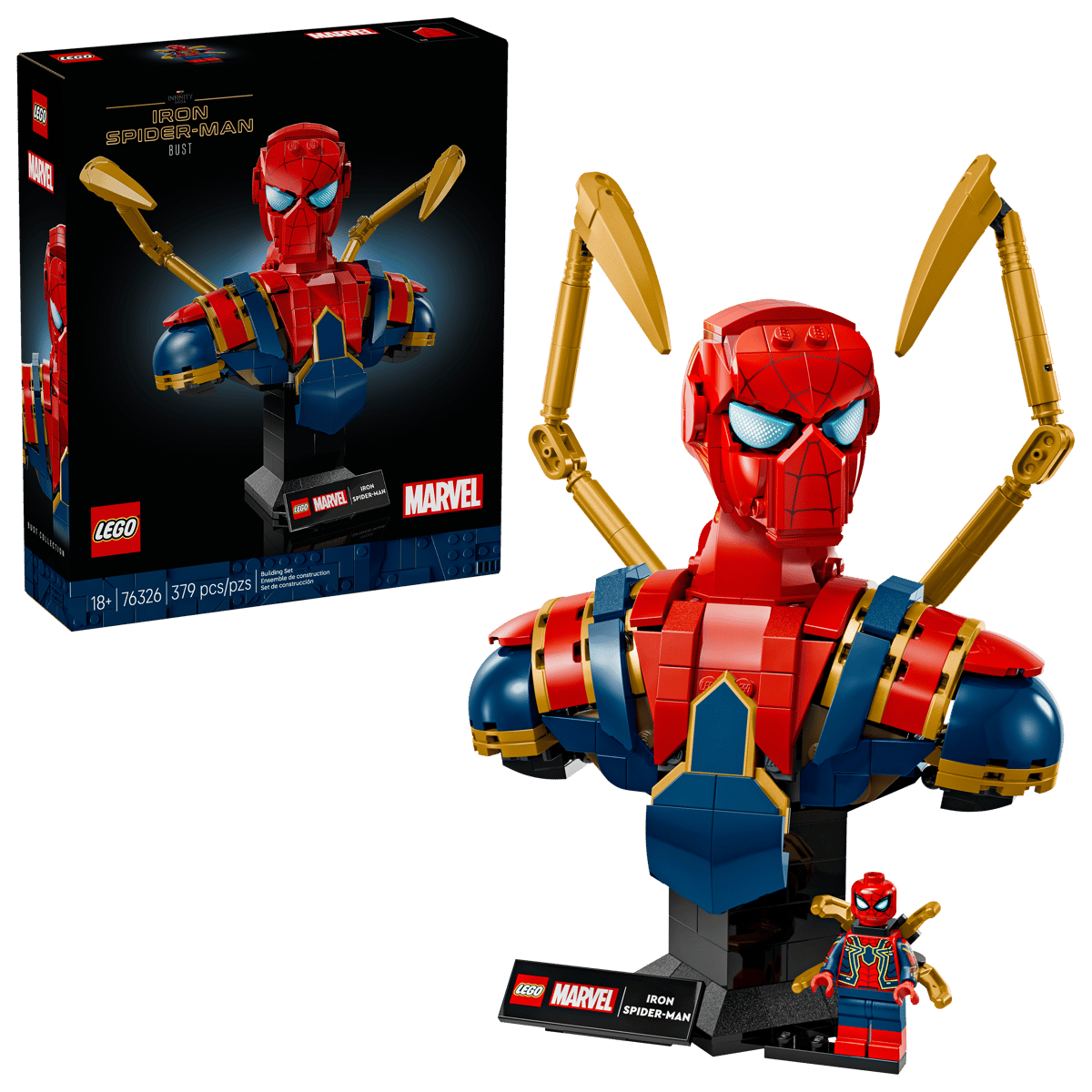 76326_boxprod_v39 LEGO® Marvel Super Heroes 76326 - Бюст на Железния Спайдърмен - Image 1