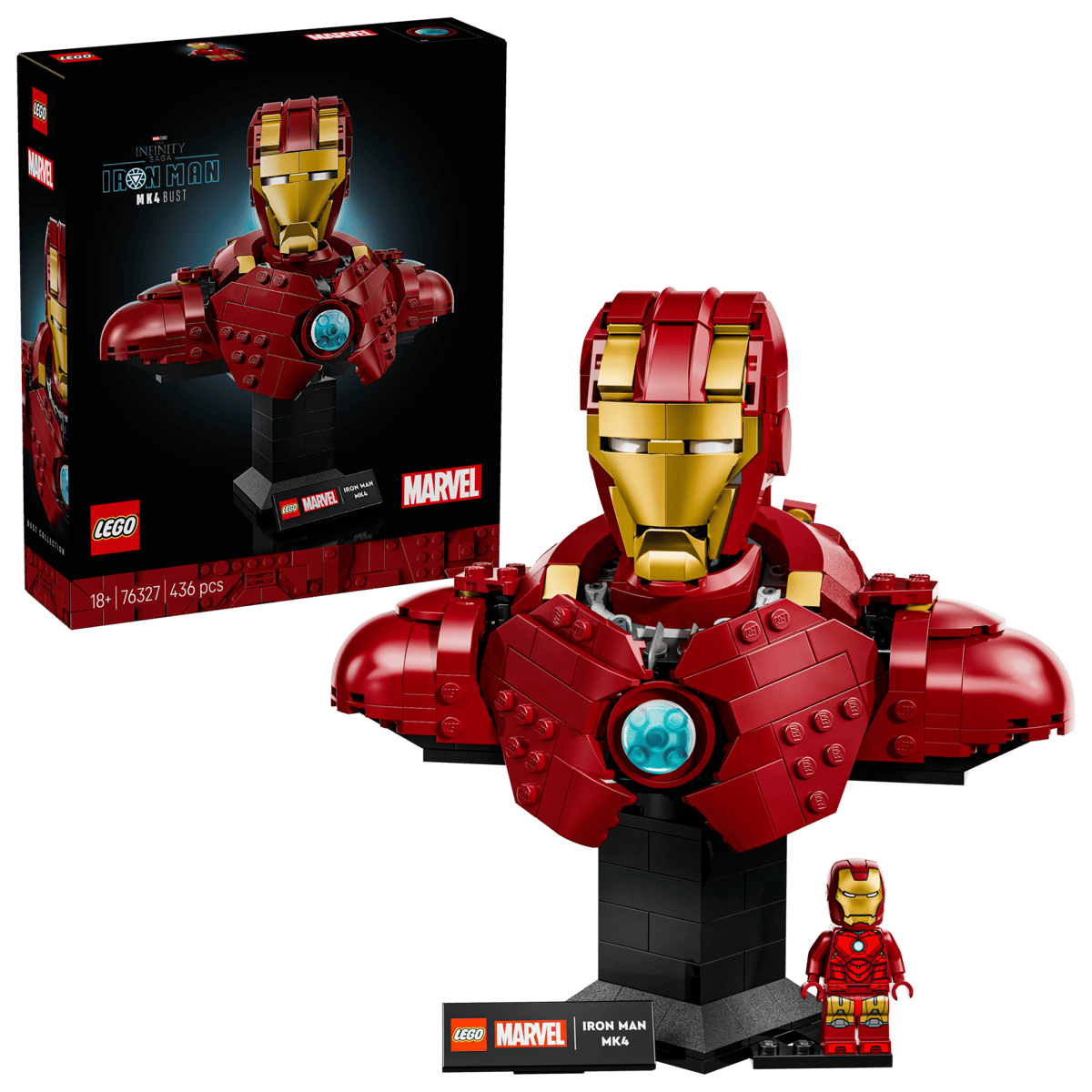 76327_boxprod_v29_en-gb LEGO® Marvel Super Heroes 76327 - Бюст на Железния човек MK4 - Image 1